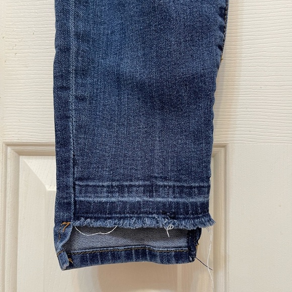 Kut From The Kloth Skinny Low Ankle Medium Wash Blue Denim Jeans Logo Womens 4 - Picture 4 of 13